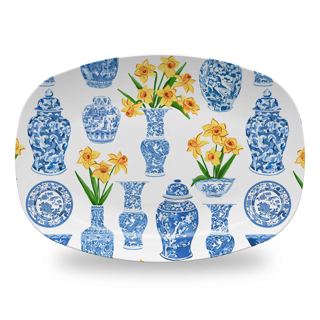 Orient Bouquet Melamine Platter