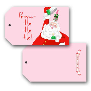 *IN STOCK* Prosec-Ho-Ho-Ho! Christmas Hang Tags, Set of (10)