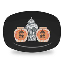 Load image into Gallery viewer, Spooky Chinoiserie Halloween Melamine Platter, 3 Colors Available