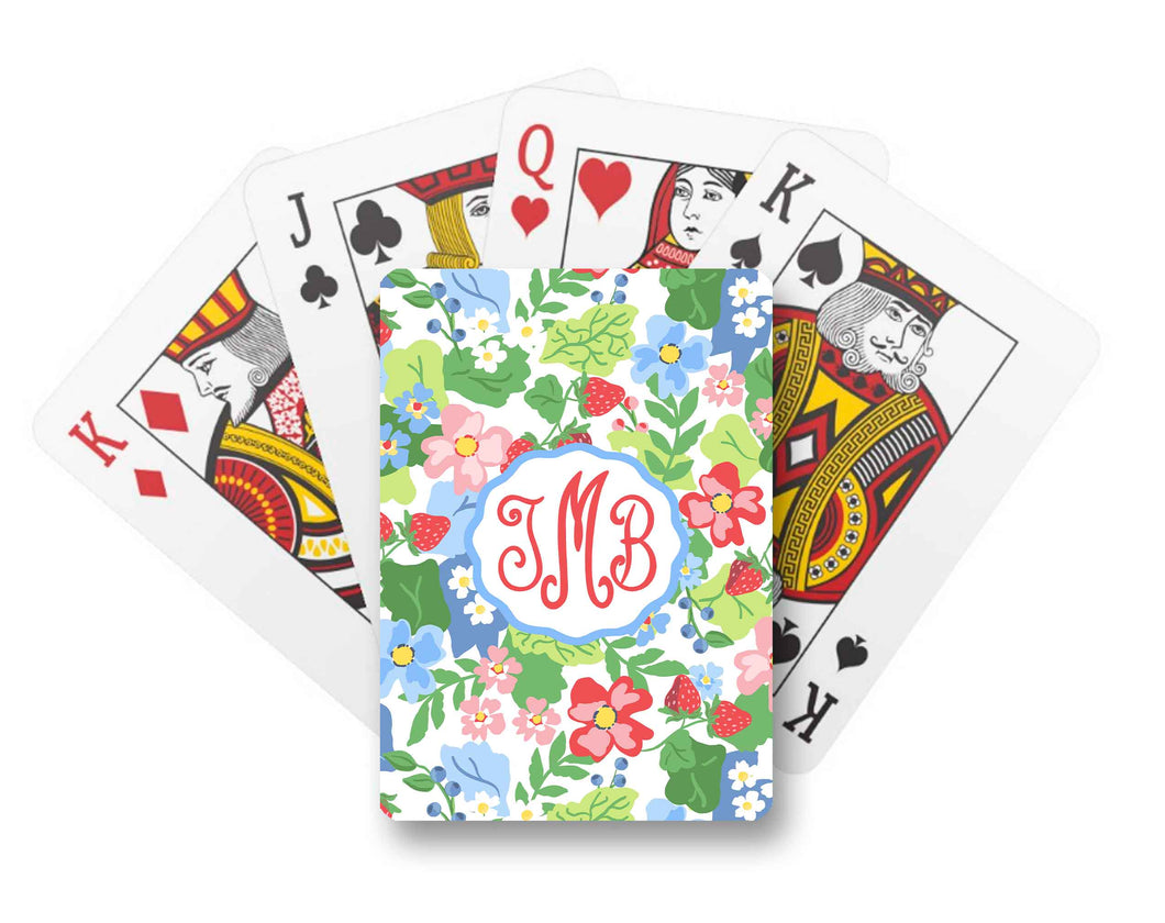 Summer Picnic Personalized Playing Cards