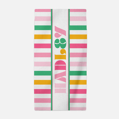 Vibe Personalized Beach Towel, Carnival