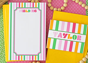 Vibe Personalized Folded Note Cards, Carnival