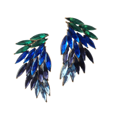 Bejeweled Beaded Statement Earrings