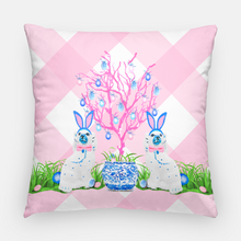 Load image into Gallery viewer, Spring Staffies Easter 20&quot;x20&quot; Pillow Cover, Pink