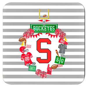 Design Your Own Football Crest in YOUR COLORS Personalized Coasters