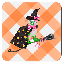 Load image into Gallery viewer, Staffie Witch Coasters - Set of 4 - Three Colors Available