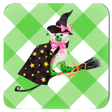 Load image into Gallery viewer, Staffie Witch Coasters - Set of 4 - Three Colors Available