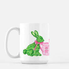 Load image into Gallery viewer, Boxwood Bunnies Porcelain Mug, Pink