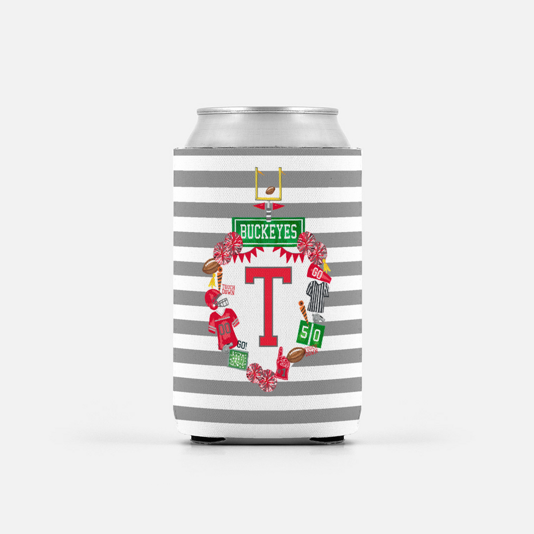 Design Your Own Football Crest in YOUR COLORS Personalized Can Coolers