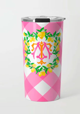 Lemon Crest, Party Punch, Stainless Steel Travel Tumbler