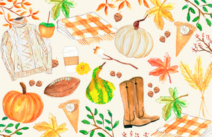 All Things Fall Paper Tear-away Placemat Pad
