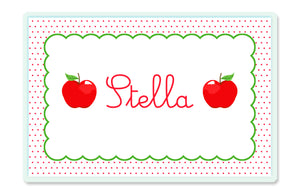 Dotted Apple Children's Personalized Laminated Placemat