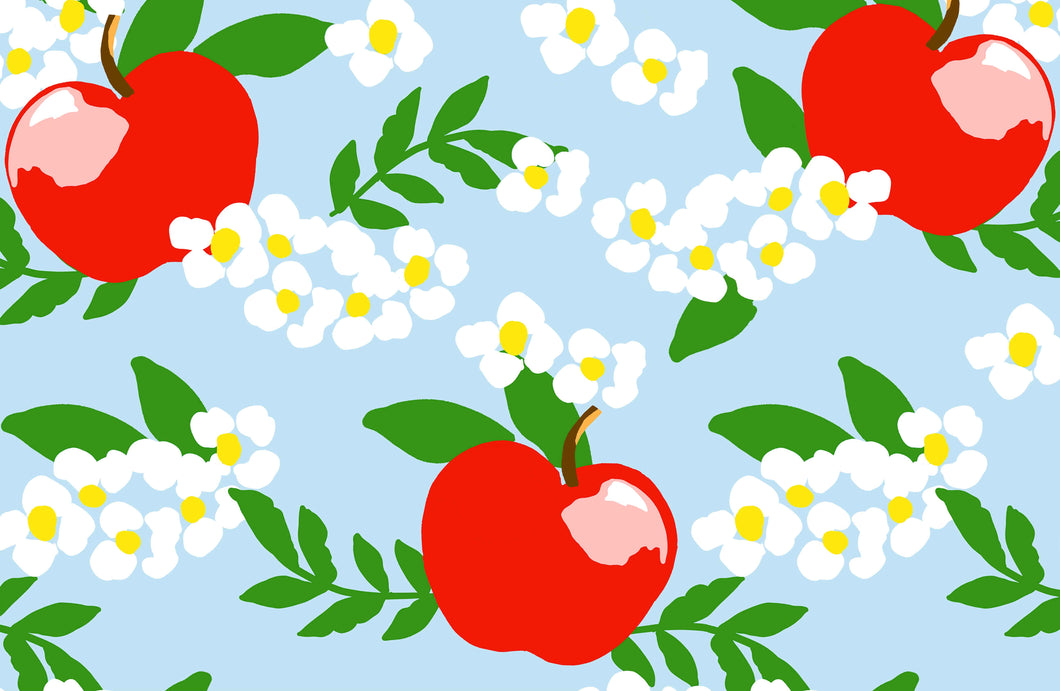 Apple Blossom Paper Tear-away Placemat Pad