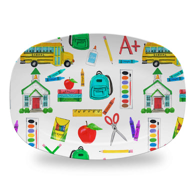 School Daze Melamine Platter
