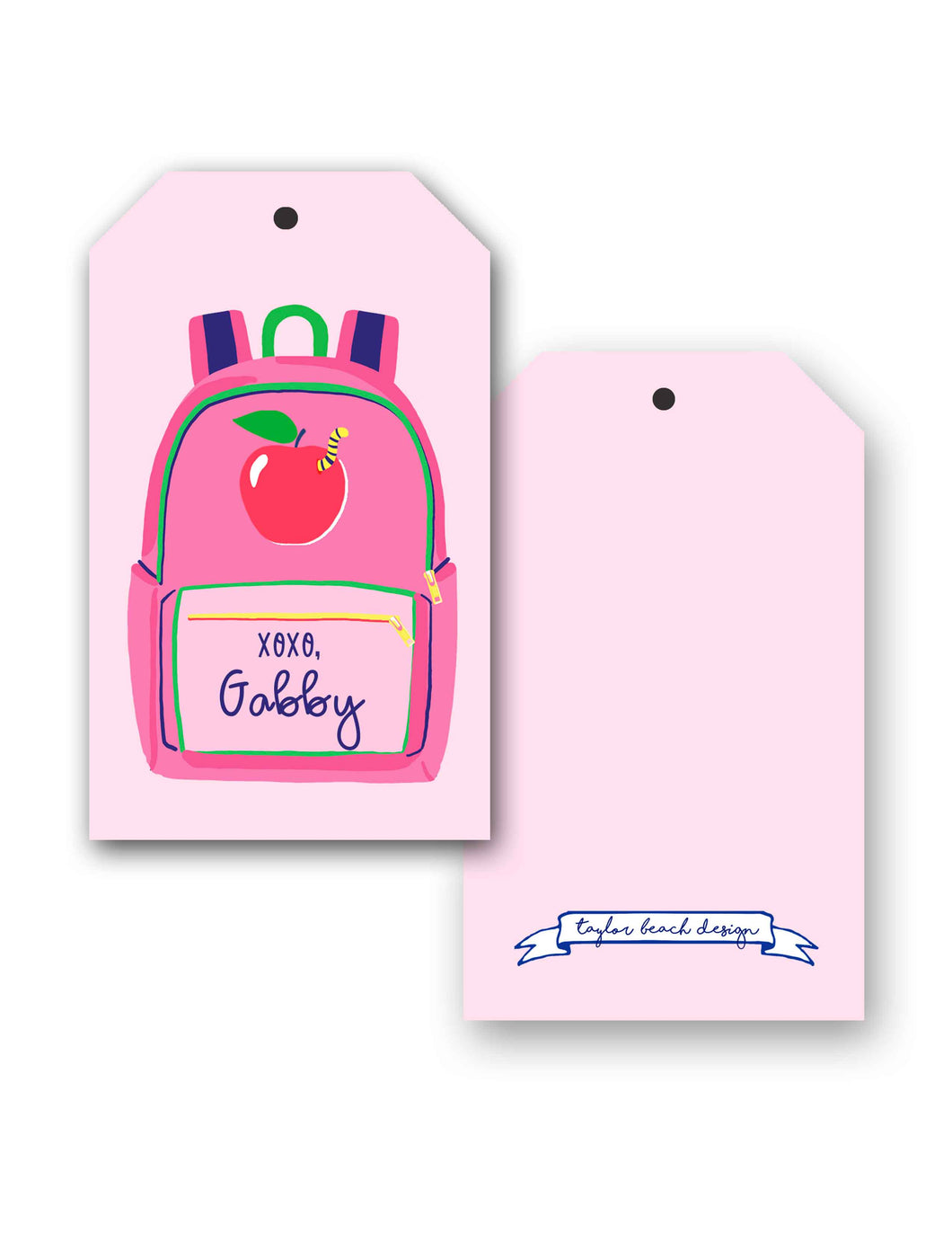 Backpack Personalized Hang Tags