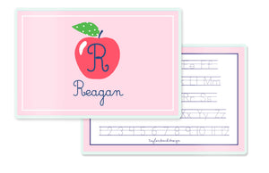 A is for Apple Children's Personalized Laminated Placemat, Honeycrisp