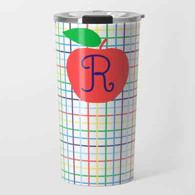 Preppy Plaid, Primary, Personalized Travel Tumbler