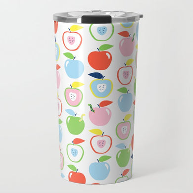 Apple Orchard Travel Tumbler, Crisp White