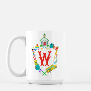 School Crest Personalized Mug