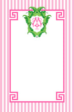 Load image into Gallery viewer, Banana Leaf Crest Personalized Notepad, Flamingo, Multiple Sizes Available