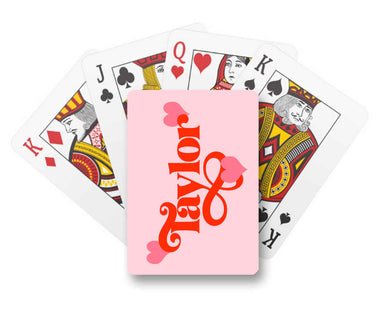 Be Mine Personalized Valentine's Playing Cards