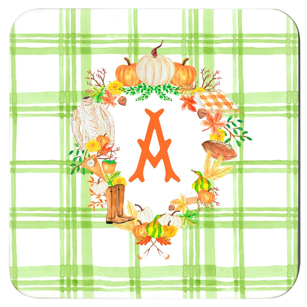 Fall Custom Crest Cork Backed Coasters - Set of 4, Foliage