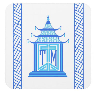 Royal Pagoda, Sapphire, Cork Backed Coasters - Set of 4
