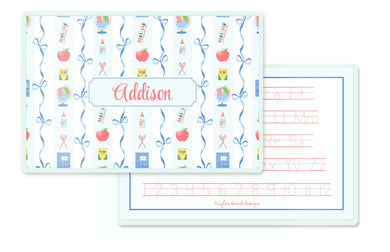 Books & Bows Children's Personalized Laminated Placemat