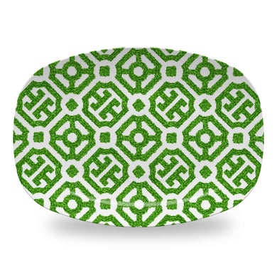 Boxwood Lattice Easter Melamine Platter