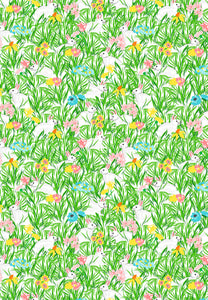 *IN STOCK* Bunnies in the Garden Gift Wrap - Set of 3 Sheets