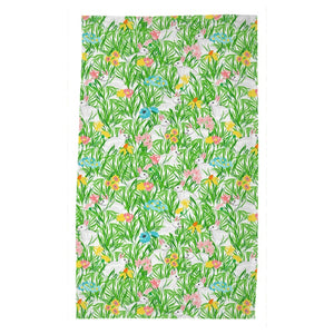 Bunnies in the Garden Poly Twill Tea Towels, Set of 2