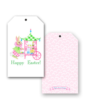 Bunny Bar Cart Easter Hang Tags, Pink