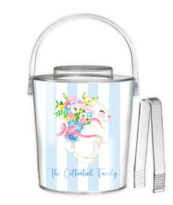 Bunny Bouquet Personalized Ice Bucket