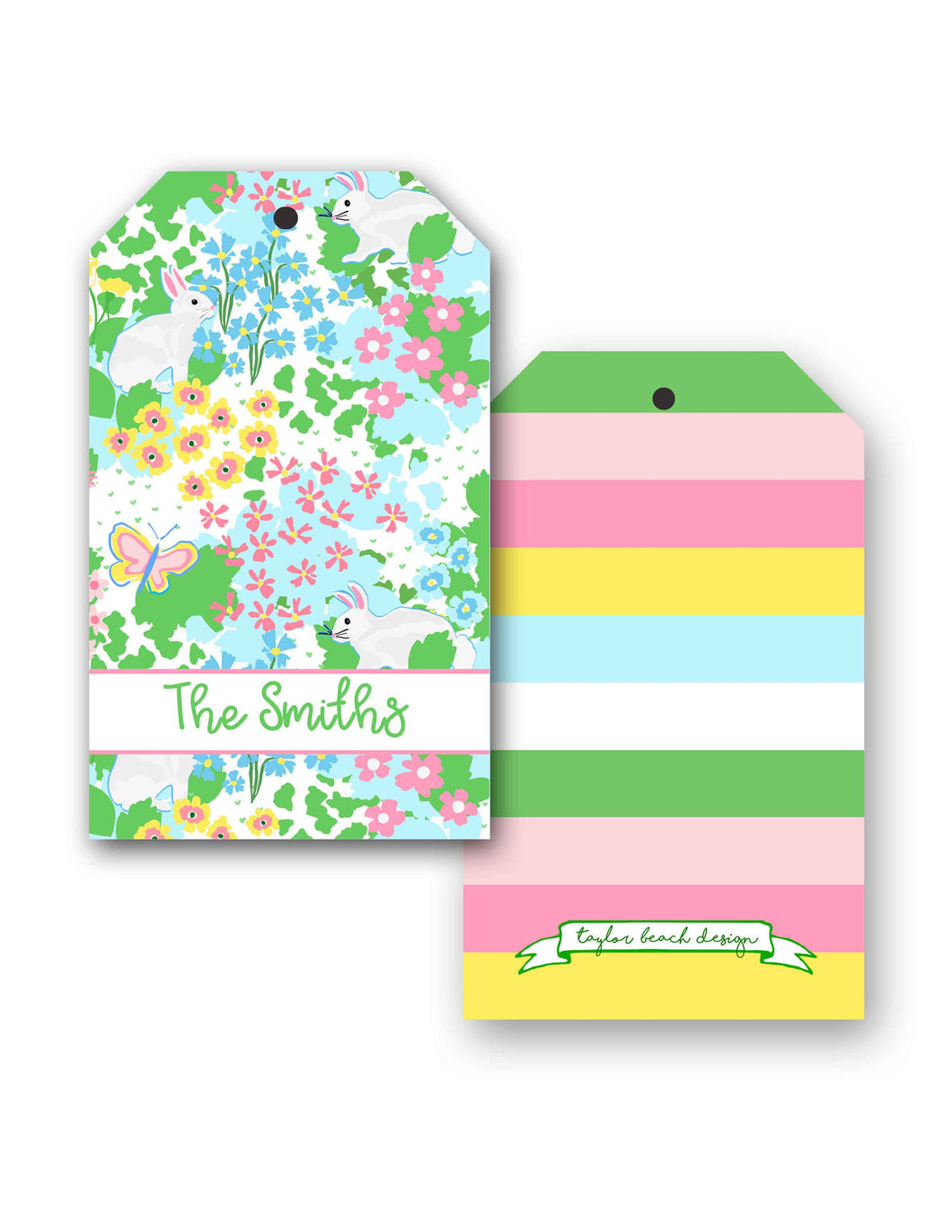 Bunny Garden Personalized Hang Tags