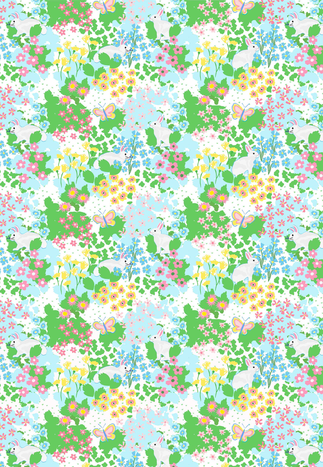 Bunny Garden Gift Wrap