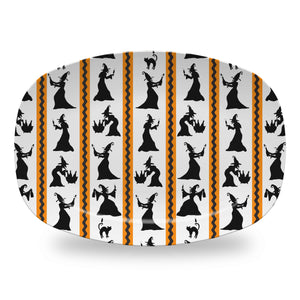 By the Light of the Moon Stripe Melamine Platter