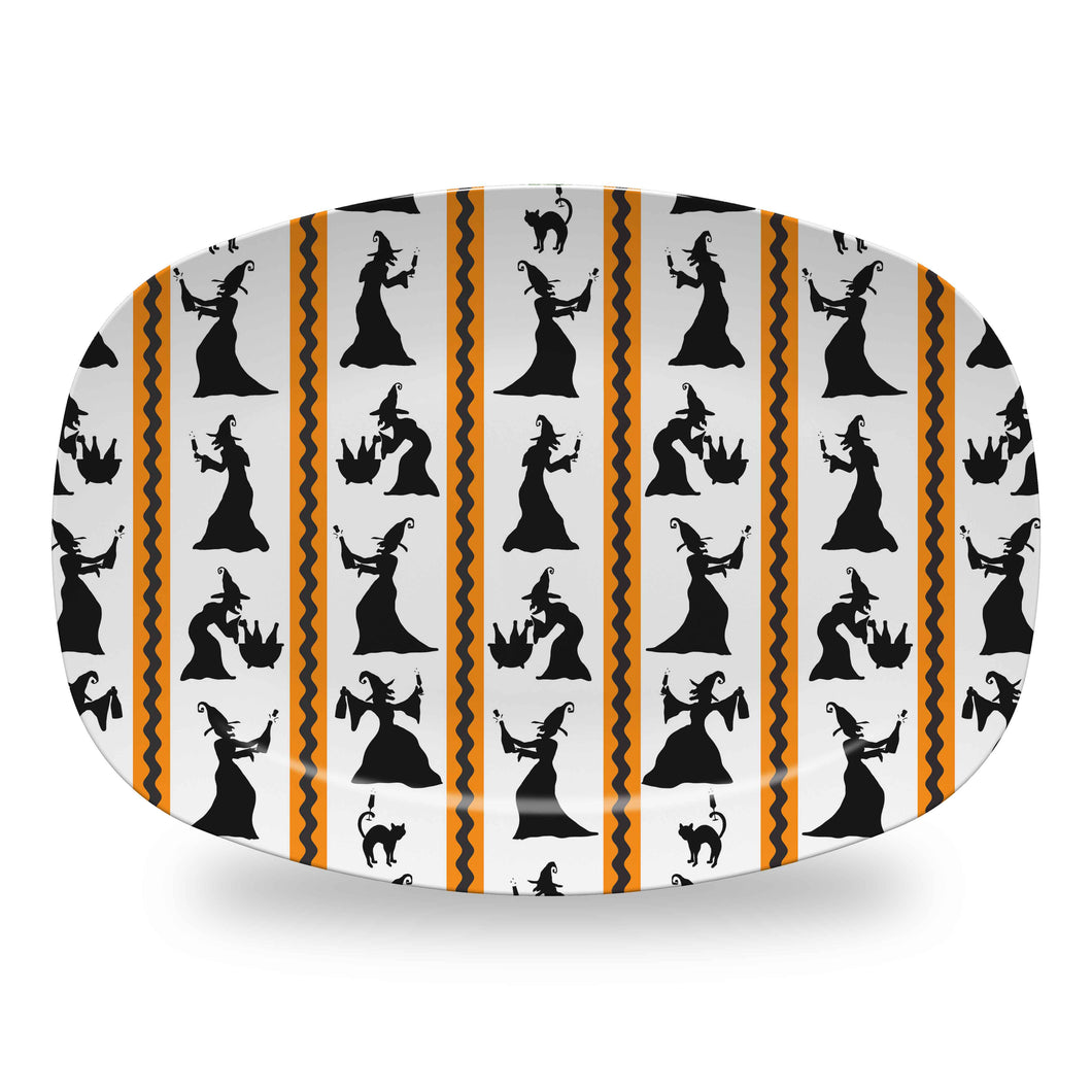 By the Light of the Moon Stripe Melamine Platter