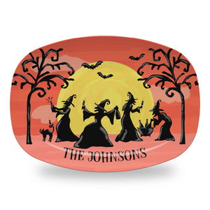 By the Light of the Moon Personalized Melamine Platter