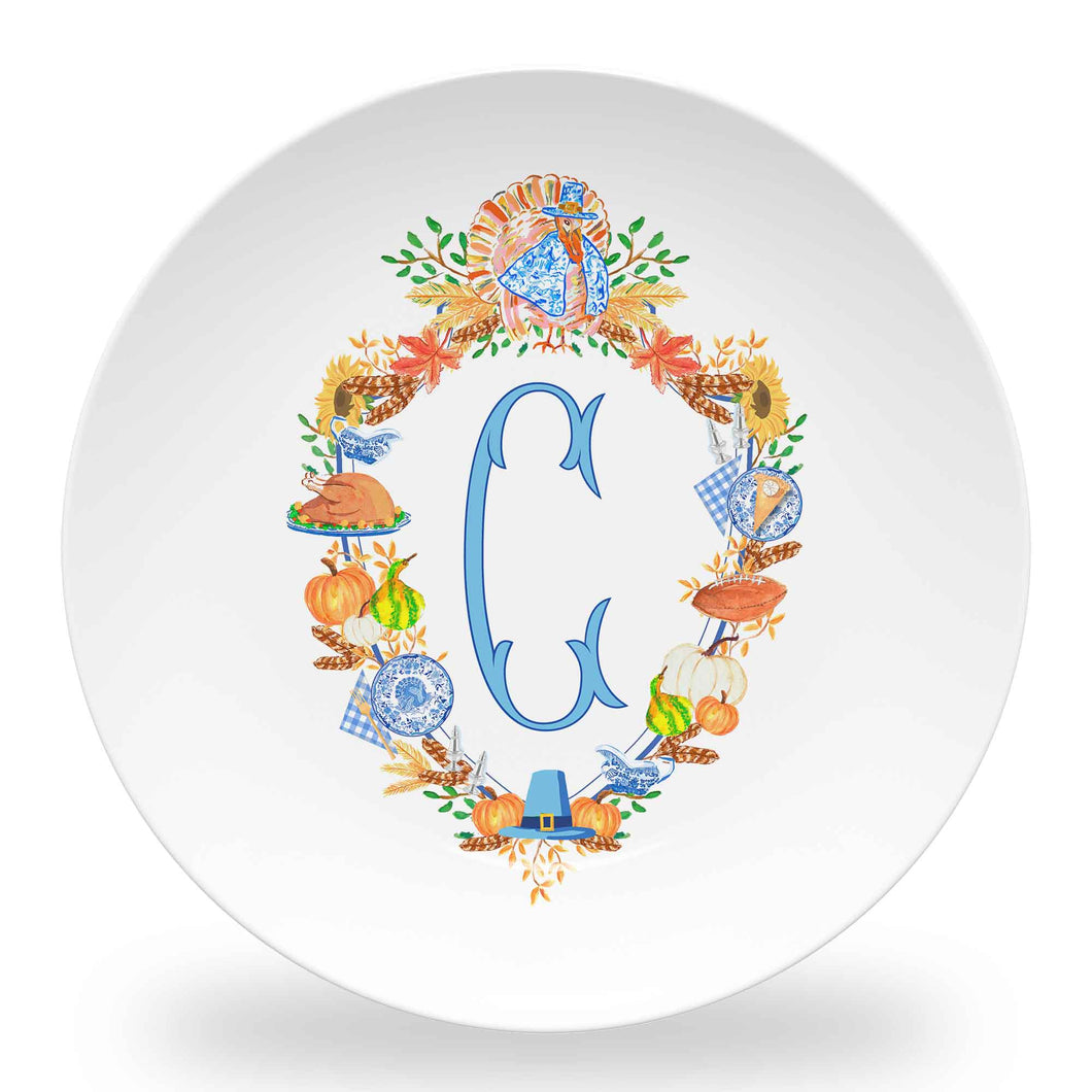 Thanksgiving Custom Crest Set of (4) Personalized 10