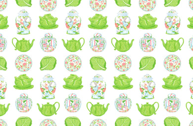 Cabbage Garden Paper Tear-away Placemat Pad