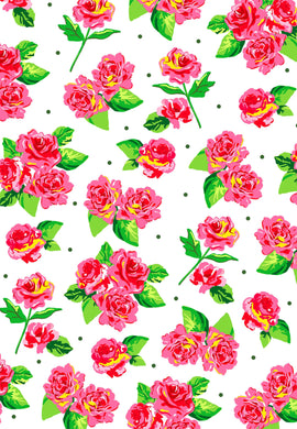 Cabbage Roses Gift Wrap Sheets