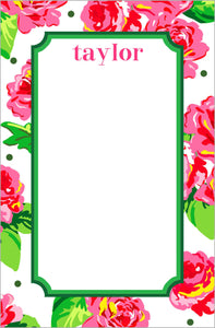 Cabbage Roses Notepad, Multiple Sizes Available