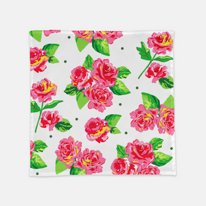 Cabbage Roses 20"x20" Cloth Napkins, Set of 4