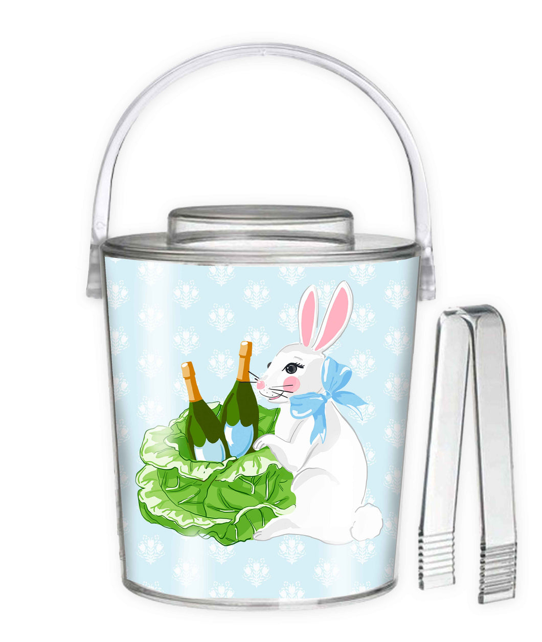 Bubbly Bunny Easter Ice Bucket, Robin's Egg