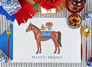 Cheers to Race Day Paper Tear-away Derby Placemat Pad