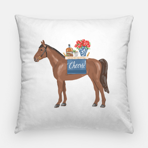 Cheers to Race Day 20"x20" Derby Pillow Cover