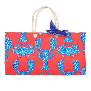 Chinois Lobsters & Crabs, Geranium, Tote Bag