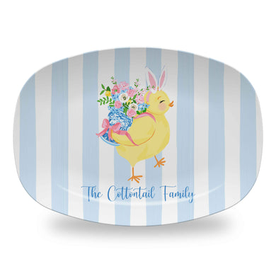 Chinoiserie Chick Personalized Easter Melamine Platter