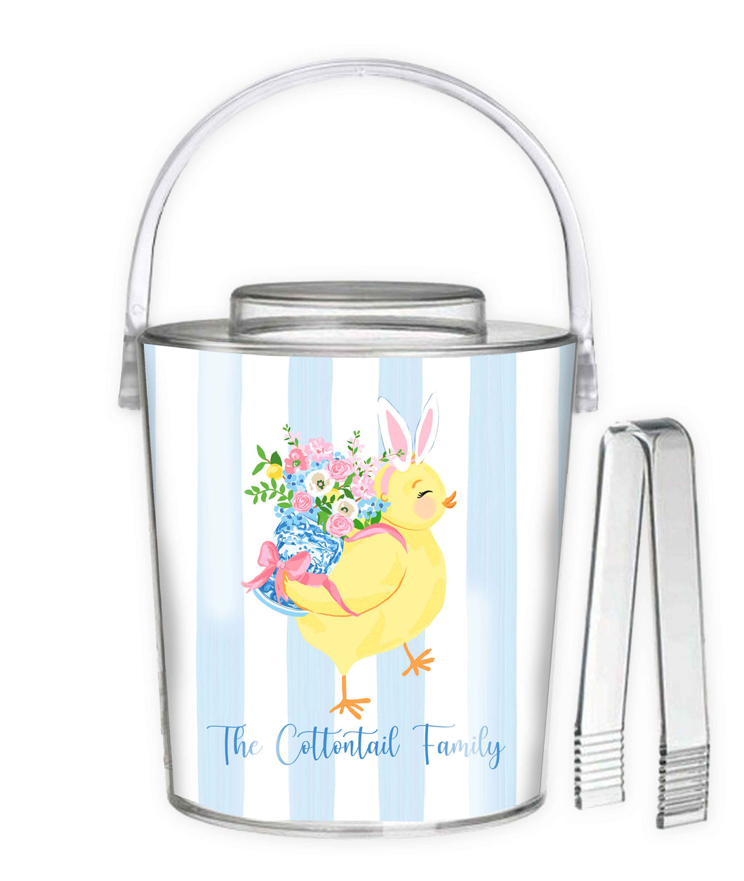 Chinoiserie Chick Personalized Ice Bucket