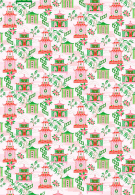 *IN STOCK* Chinoiserie Wonderland Christmas Gift Wrap - Set of 3 Sheets